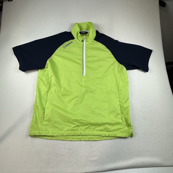 Sunice Other - Sunice Westchester Wind Shirt Mens Large Green Blue Golf Pullover Lightweight
